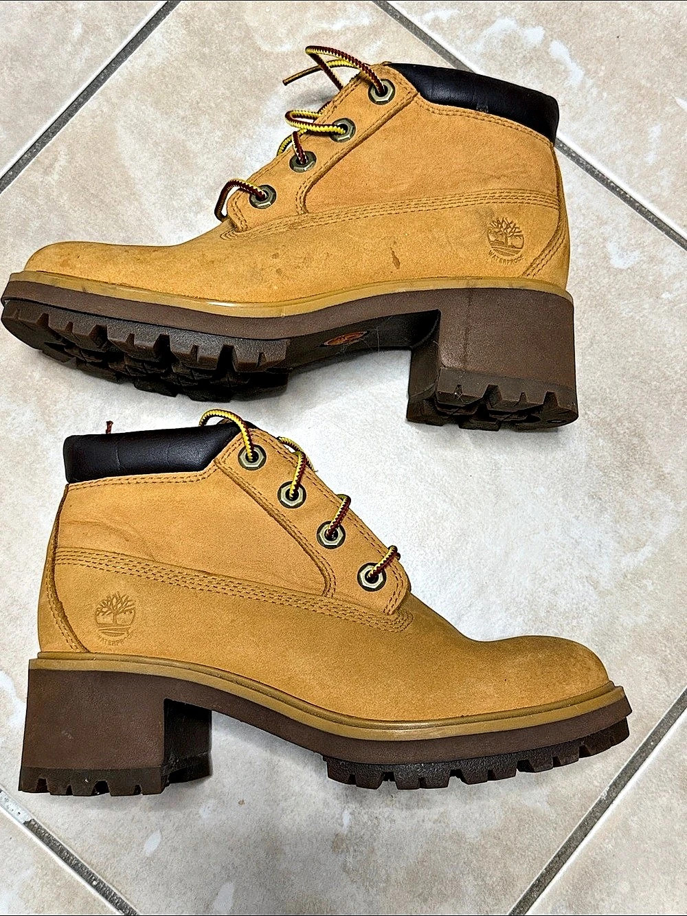 Timberland Women's Allington Heights 6-Inch Boots Yellow & Brown US 6